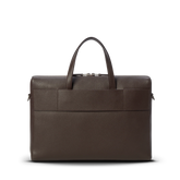 Timeless Pebbled Leather Laptop Bag Built With Multi-Pocket Storage and Luggage Sleeve