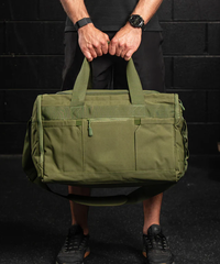 Heavy-Duty Functional Gym bag Built With Belt Mount Point and Independent Shoe Compartment