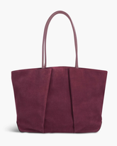 Spacious Suede Shopping Bag Equipped With Laptop Cushioned Slot and Multi-Part Reinforced Wear-Resistant Build