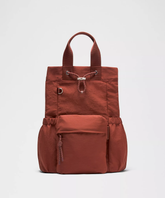 2-in-1 Convertible Drawstring backpack Equipped With Detachable Crossbody Pouch and Water Repellent Surface