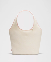 Breathable Mesh Fabric Shopping Bag Built With Inner Partition Pockets and Magnetic Snap Fastening
