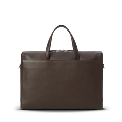 Timeless Pebbled Leather Laptop Bag Built With Multi-Pocket Storage and Luggage Sleeve