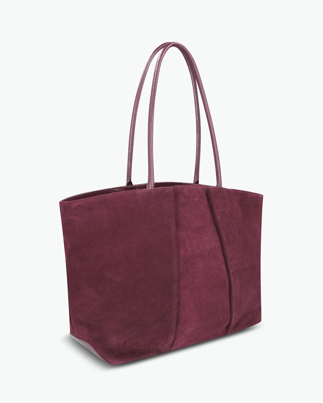 Spacious Suede Shopping Bag Equipped With Laptop Cushioned Slot and Multi-Part Reinforced Wear-Resistant Build