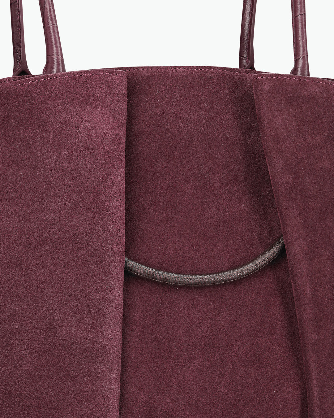 Spacious Suede Shopping Bag Equipped With Laptop Cushioned Slot and Multi-Part Reinforced Wear-Resistant Build