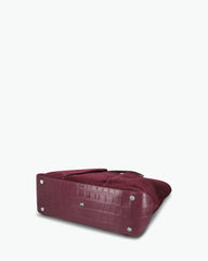 Spacious Suede Shopping Bag Equipped With Laptop Cushioned Slot and Multi-Part Reinforced Wear-Resistant Build