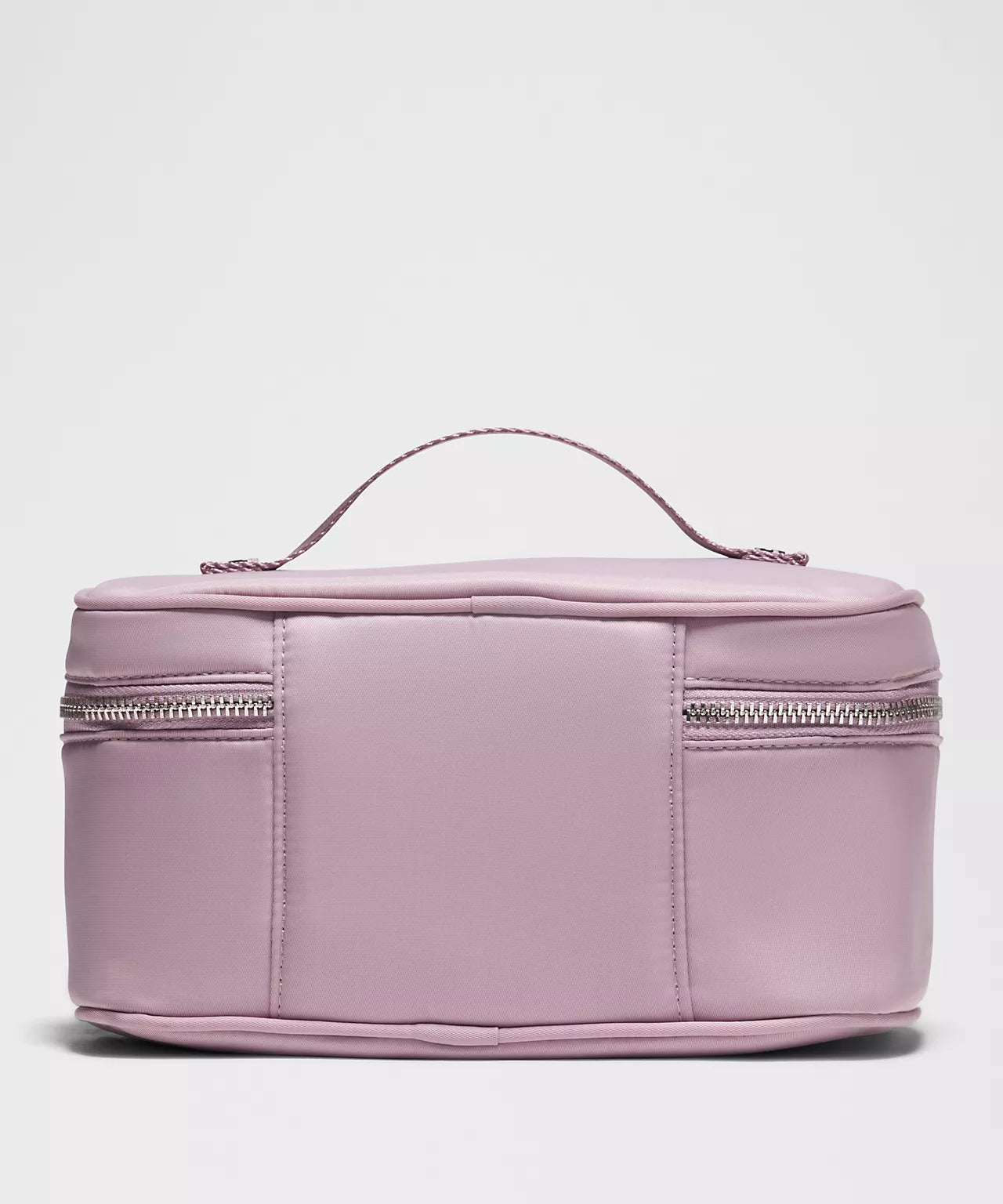 Recycled Fabric Water-Resistant Makeup bag Equipped With Carry Handle and Lid Zipper Storage Slot